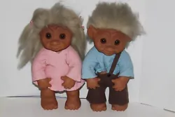 Selling a Vintage a pair of Troll Dolls 1979 806. Dont know their names. Please look at all images. 
