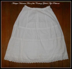 Stray, fray threads thatmay need a clipping. Victorian era. This rare beauty consists of a upper. Age stains on the...