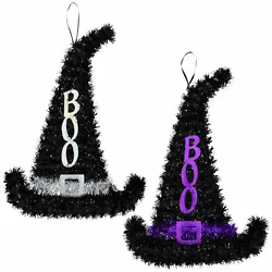 Make your Halloween cute, not creepy, with these tinsel witch hats! Hang them in doorways, on walls, ceilings, and more...