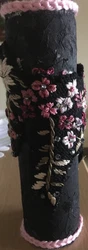 embroiled flower vase.
