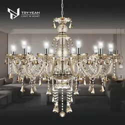 Crystal beads mixed with crystal sheets,making the light more beautiful and graceful. It is a classic chandelier, which...