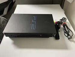 Sony PlayStation 2 Console & Cables.  No Controllers.  Tested and working.