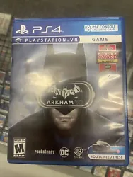 Batman: Arkham VR For Playstation 4 / 5 - Sony VR Virtual Reality Game PSVR Disc.