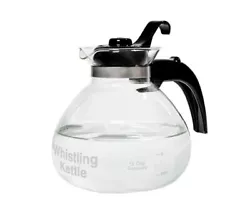 Start your morning off right with the One All 12 Cup Stove Top Whistling Tea Kettle. It is designed to withstand high...