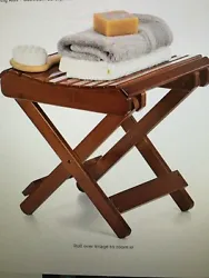 This 12 inch folding bamboo step stool is a versatile addition to any home. Perfect for use in the shower, as a foot...