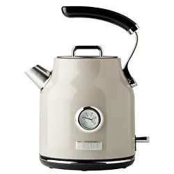 Designed with a stainless steel exterior and has the Haden badge on the front. 1.7-liter stainless steel electric tea...