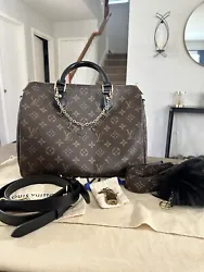 Other accessories included are NOT Louis Vuitton. Excellent condition! No flaws noticed. Inside it is flawless. It was...