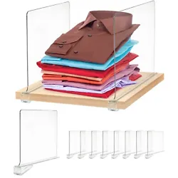 These tall closet shelf dividers take up less space than storage bins, making them ideal for multi-purpose storage...
