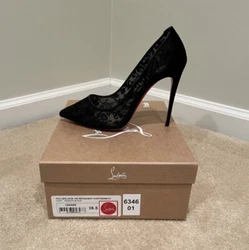 CHRISTIAN LOUBOUTIN Follies Lace 100 pumps. Guaranteed authentic, purchased from Saks Fifth Avenue. In excellent...
