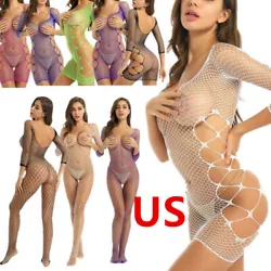 Off shoulder and long sleeves, hollow-out fishnet design that’s great to show off your body curves, snug-fitting....