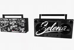 Selena Bumpboxx Microboom Bluetooth Speaker. Stripe for the collection.
