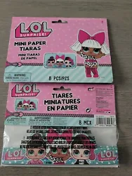 LOl Mini Tiaras Party Supplies 16 pcs.. Condition is 