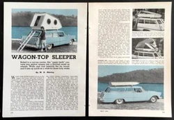 “Wagon-Top Sleeper”. Plans for a Tear Drop, Pop-up, Car-top camper. & Plans from a Bygone Era. Discover a Wealth of...