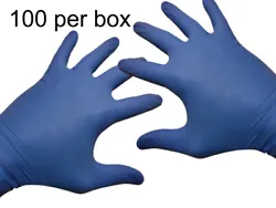 NON-LATEX, POWDER FREE GLOVES USED FOR PEOPLE WITH ALLERGIES TO LATEX. Blue Vinyl Powder Free Industrial Gloves are...