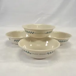 A set of 4 soup/cereal bowls made by Corning.