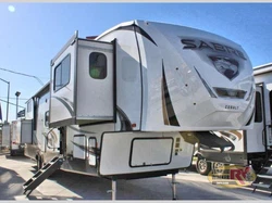 Forest River Sabre fifth wheel 37FLL highlights: Separate Living Room Fireplace Large Loft Theater Seating Private...