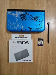 This 3ds xl is a reshelled north American console. It has been cleaned inside and out. It has a new hinge, top screen,...