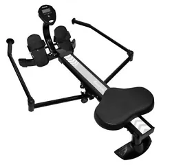 Achieve a total-body cardiovascular fitness with this Hydraulic Resistance Rowing Machine by Harvil. It is built to...