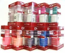 Step 4: Apply DND Top Gel. Use a lint free pad with DND Cleanser to remove the tacky residue on the nail. Daisy DND Duo...