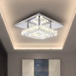 Modern Crystal LED Chandelier Round Ceiling Light Pendant Lamp Lighting Fixture for bedroom,living...