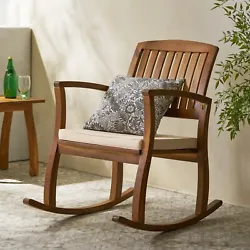 Lounge, relax, and enjoy the great outdoors with from the viewpoint of this charming chair. Material: Acacia Wood. This...