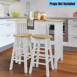 The 3-Piece Solid Wood Pub-Style Breakfast Cart Set is perfect for your apartment, smaller kitchen, or breakfast nook....