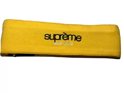 Supreme New Era Headband Yellow NEW NWT.