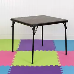 This table makes the perfect activity table with its easy to clean vinyl covering that is perfect for the playroom....