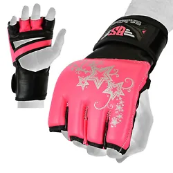 Authentic Be Smart Rex Leather MMA Gloves Gel Integrated. TheBe Smart gloves also have an accurate ergonomic design...