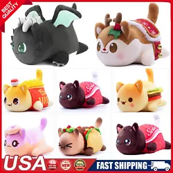Cute and vivid cheeseburger, fries, soda, donuts, taco plush is a must-have collection for fans. A variety of styles...
