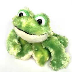 GANZ Webkinz Tie Dye Green Frog Bean Bag Plush Stuffed Animal Toy No CodeVery Clean, no holes