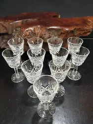 Total 11 glasses. FOR PARTS: MAY CONTAIN MISSING OR BROKEN PARTS. Condition Shown in photos. ALL CLOCKS ARE CATEGORIZED...
