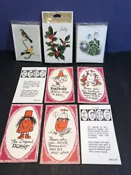 some vintage Hallmark tallies 4 loose and sealed package, plus 2 packs Caspari (one opened but complete) that appear...