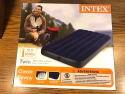 TWIN SIZE INFLATABLE MATTRESS BY INTEX.