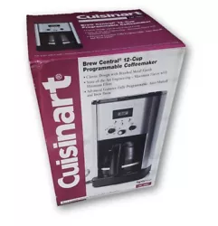 Cuisinart Brew Central 12-Cup Programmable Coffee Maker New! Perfect for coffee lovers, this coffee maker features Brew...