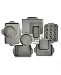 All-Clads professional-quality bakeware features heavy-gauge aluminized steel construction that promotes even heating...