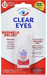 Clear Eyes Redness Relief - Nettoie Et Blanchit Les Yeux.