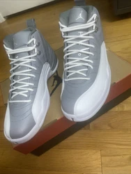 Nike Air Jordan 12 Retro Stealth White Cool Grey CT8013-015 Mens Size 10.
