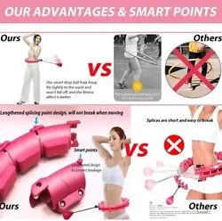 About this item 【Two-in-one fitness massage】 Not only can these Smart Weighted Fit Hoop circles burn body fat...