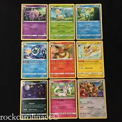 Umbreon HOLO RARE SWSH129 - Black Star PROMO. You will receive every card shown in the picture, also listed below Eevee...