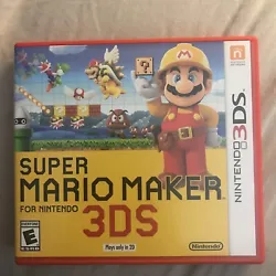 Super Mario Maker Nintendo 3DS NO GAME just Case, and the manual only. In excellent like new condition. Smoke-free...
