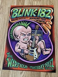 The Warfield, San Francisco, California. Blink 182 with Alkaline Trio and No Motiv. May 1, 2001.