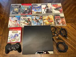 Up for auction is a excellent working Playstation 3 console bundle with 11 games. In this bundle you will receive...