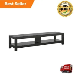The low profile of the Mainstays Easy Assembly TV Stand is perfect for small spaces. Display your flat screen tv on the...