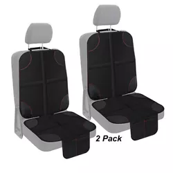 Easy to install Step 1: Put the waterproof child car seat cover protector right on the car seat (backseat or front...