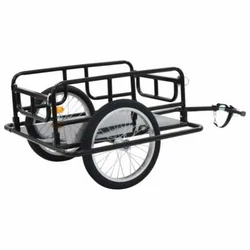 Description This two-wheeled bike cargo trailer, with a maximum load capacity of 110.2 lb, is perfect for hauling heavy...