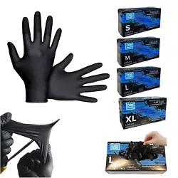 Black Nitrile Gloves 1000 Count 4 mil Disposable Latex & Powder Free Non-Sterile. 1000 Count Black Nitrile Gloves Large...