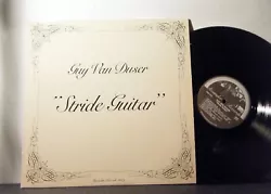 GUY VAN DUSER LP Stride Guitar 1981 Rounder(Usa 3059) Vinyl VG++ Cover VG+. B6When I See An Elephant Fly 3:31. B4Seneca...