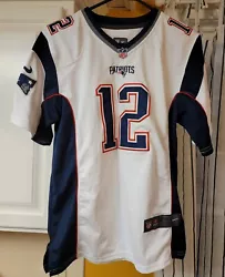 Tom Brady New England Patriots Jersey Mens Large Blue #12 NFL Nike On Field. Jersey is in used/ worn condition. Still...