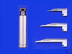 Miller Standard Laryngoscope Set with three Blades One Handle (High Quality Stainless Steel). One Miller Blade # 1. One...